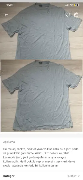 2 tane mükemmel tişört