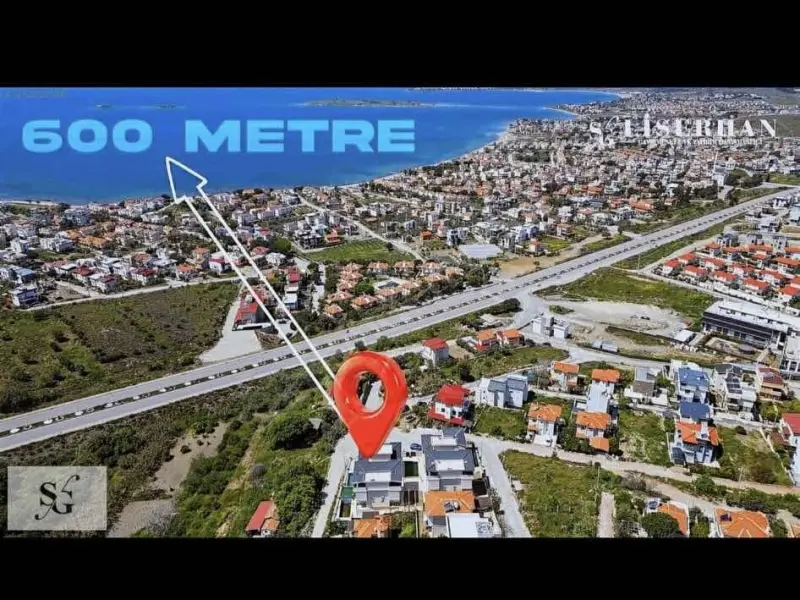 Akarca' da Şerefiye Manzaralı Havuzlu Villa Liserhan'da